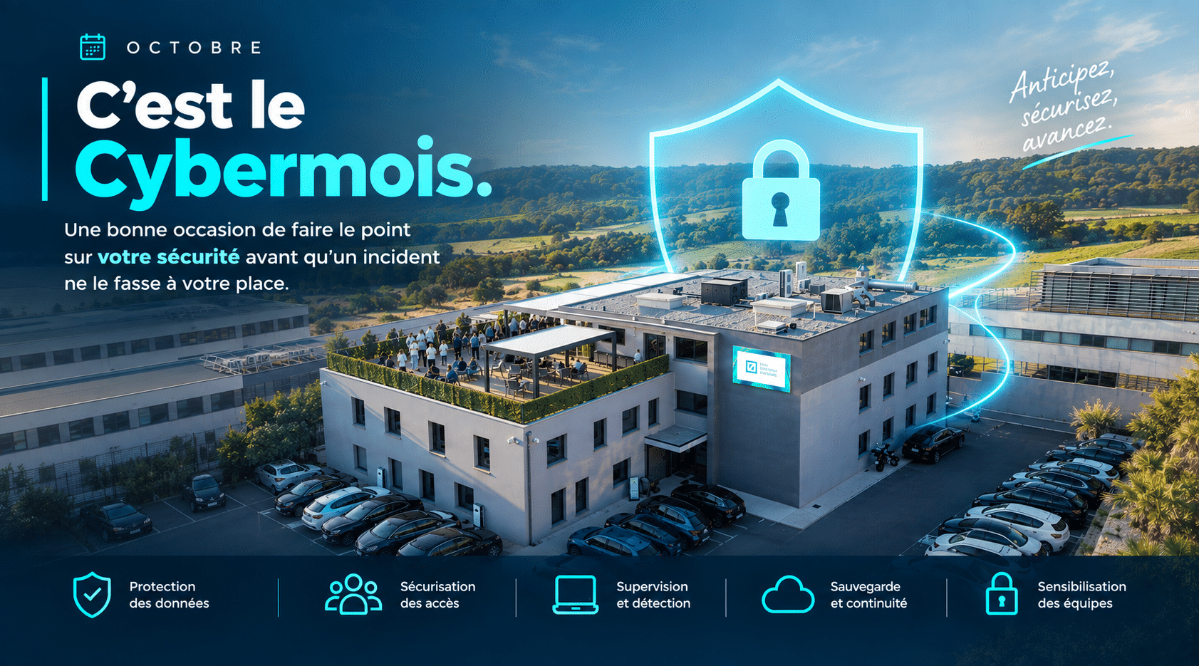 Cyber sécurité batiment izitek aix en provence
